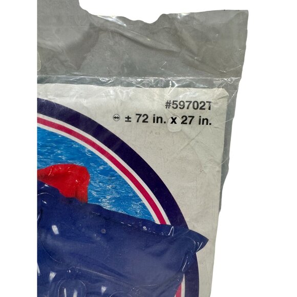 NEW The Wet Set 59702T Light Blue Inflatable Pool Raft Float 72”x27" 1997 Intex - Picture 2 of 3